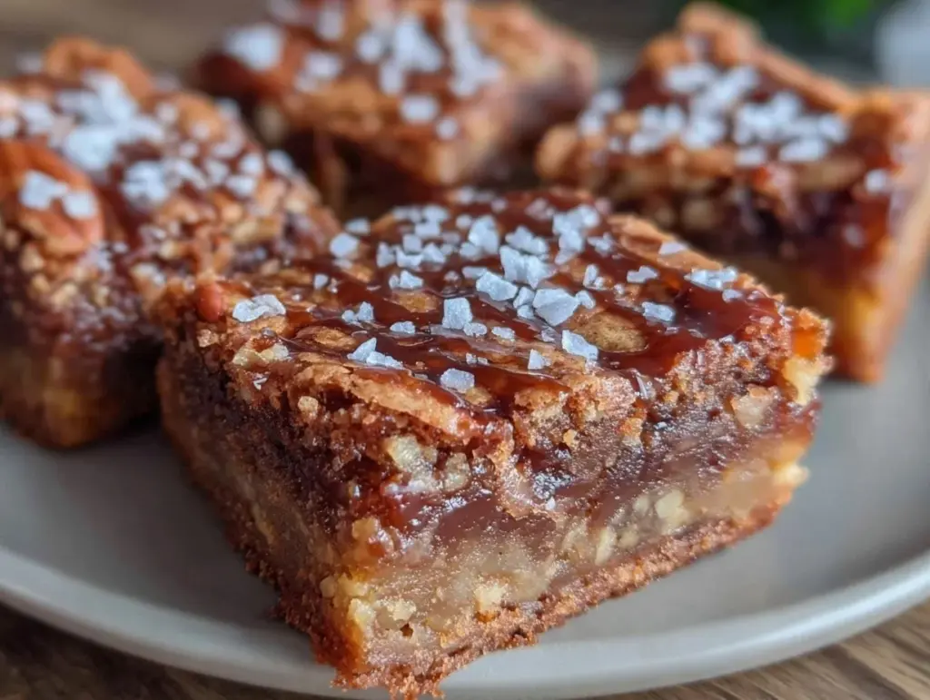 brown butter maple pecan blondies - featured image