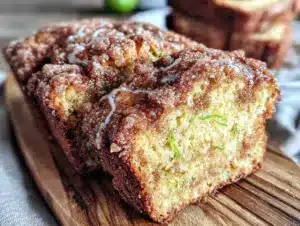 brown butter snickerdoodle zucchini bread - featured image