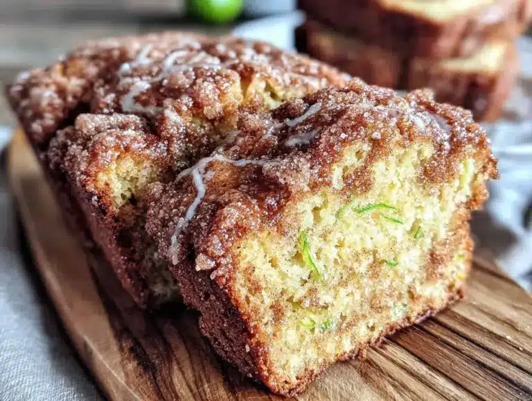 brown butter snickerdoodle zucchini bread - featured image