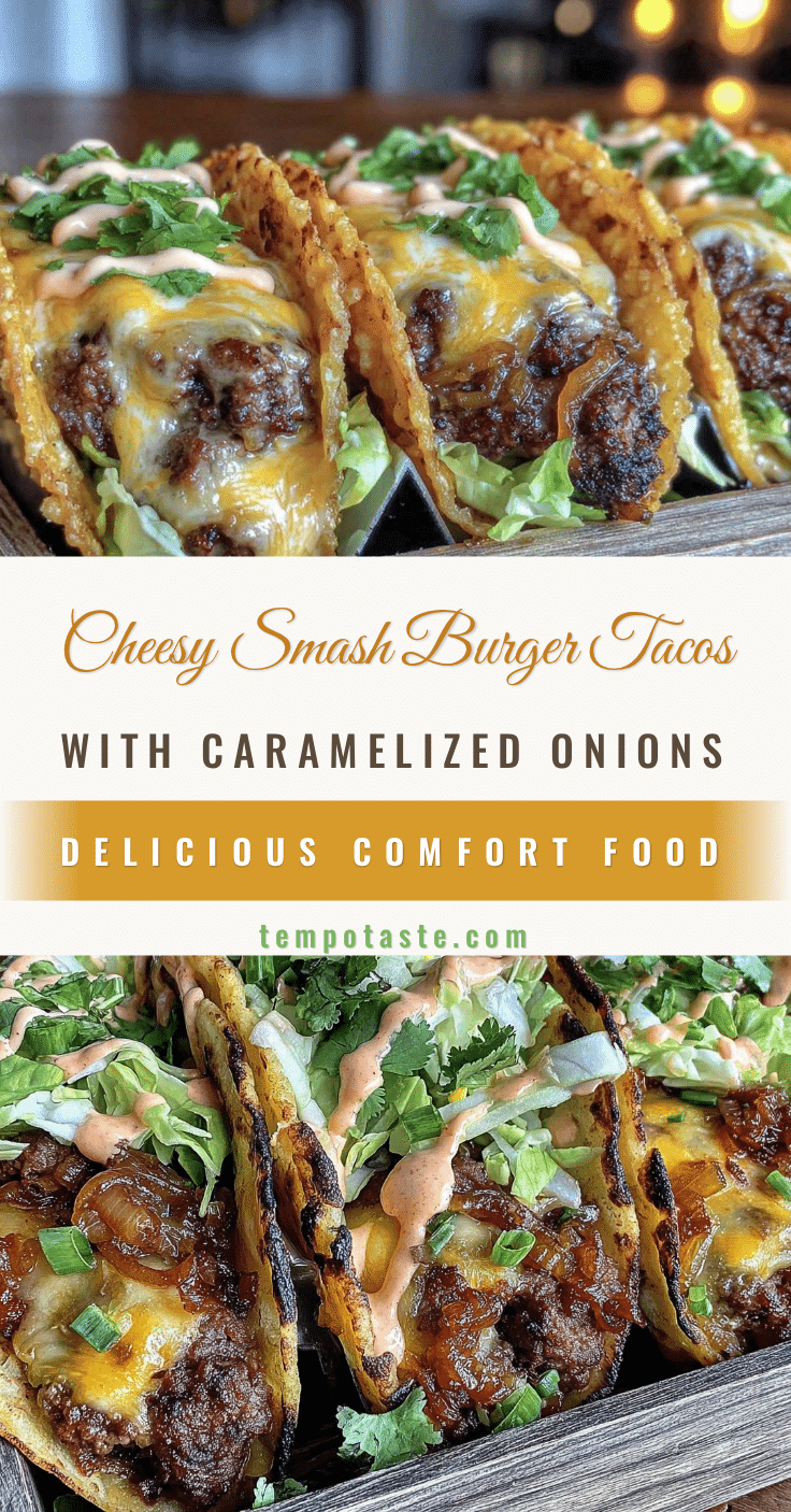cheesy smash burger tacos recipe
