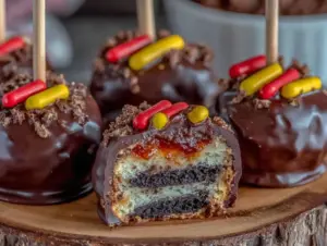 Chocolate Dipped Pencil Oreo Pops - featured image