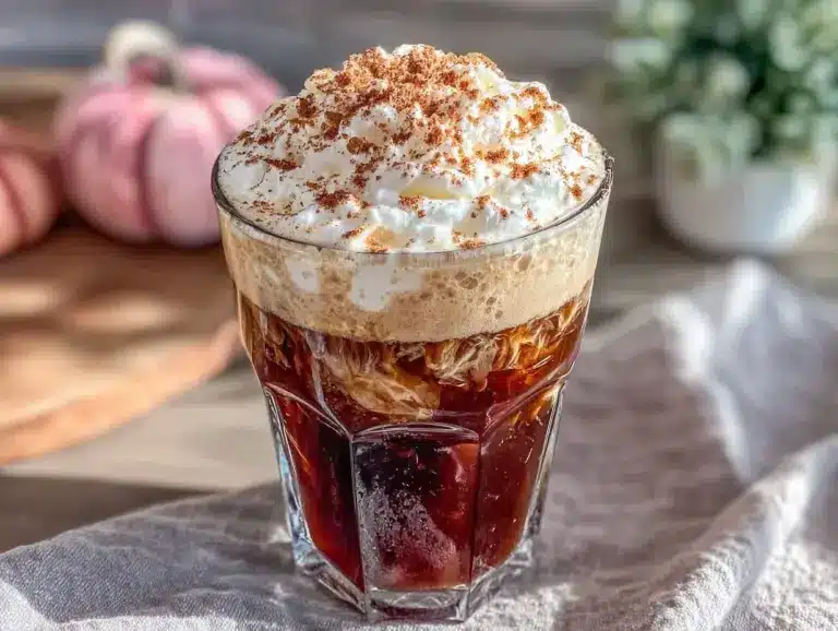 creamy pumpkin cold foam latte - featured image
