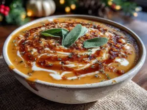 creamy roasted butternut squash soup - featured image