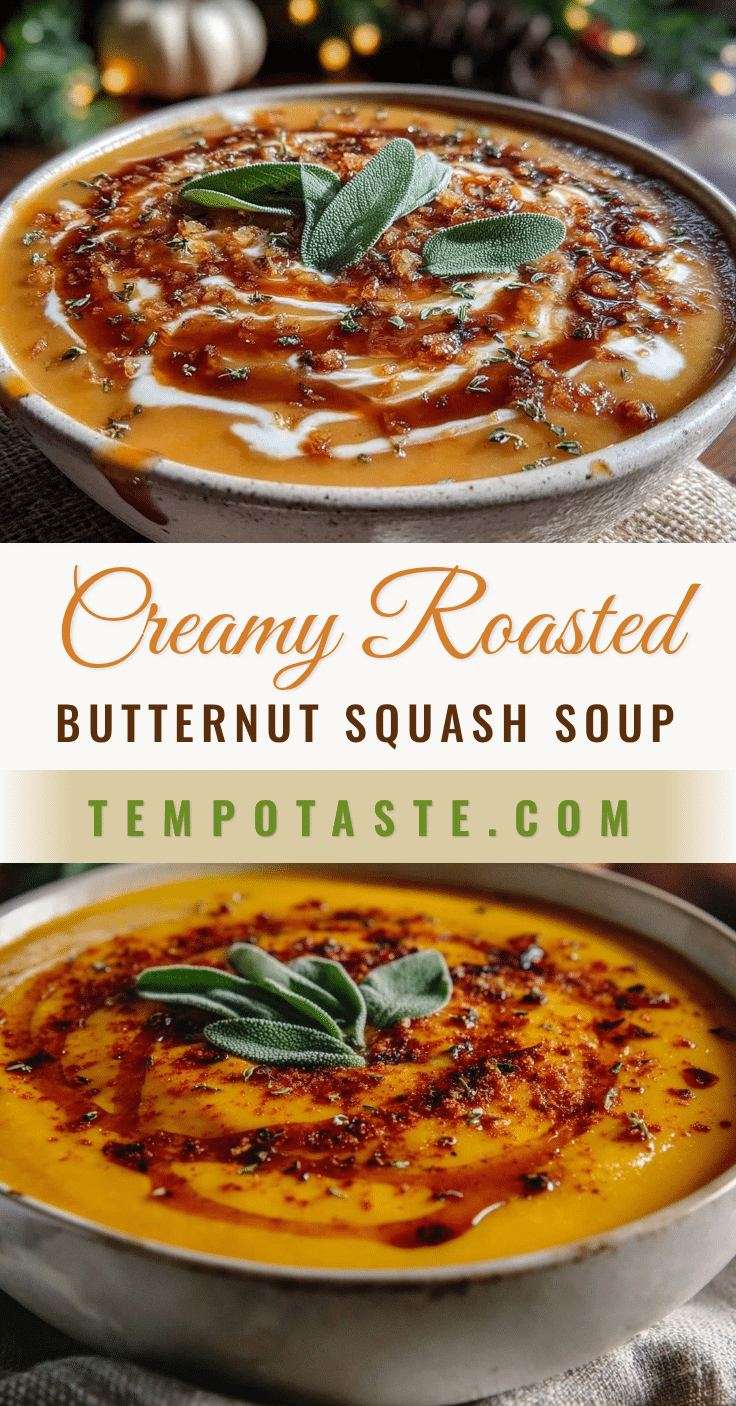 creamy roasted butternut squash soup recipe