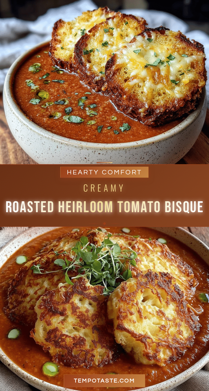 creamy roasted heirloom tomato bisque recipe