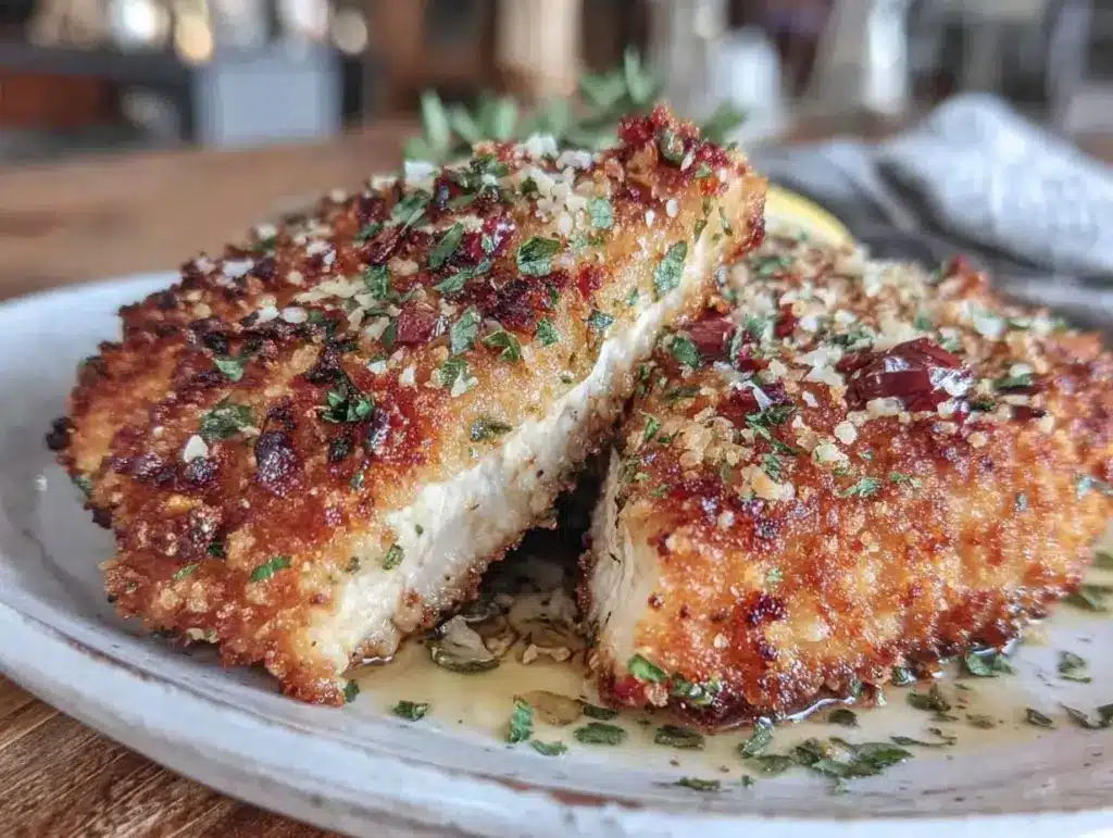 crispy air fryer parmesan chicken cutlets - featured image