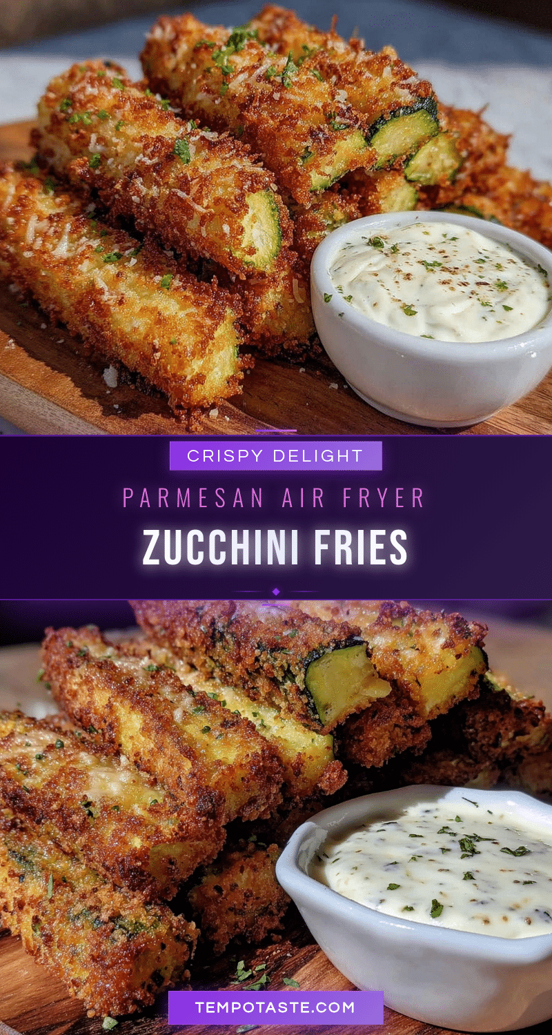 crispy air fryer zucchini fries recipe
