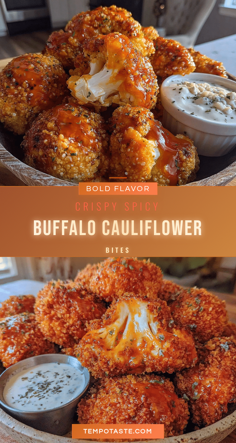 crispy buffalo cauliflower bites recipe