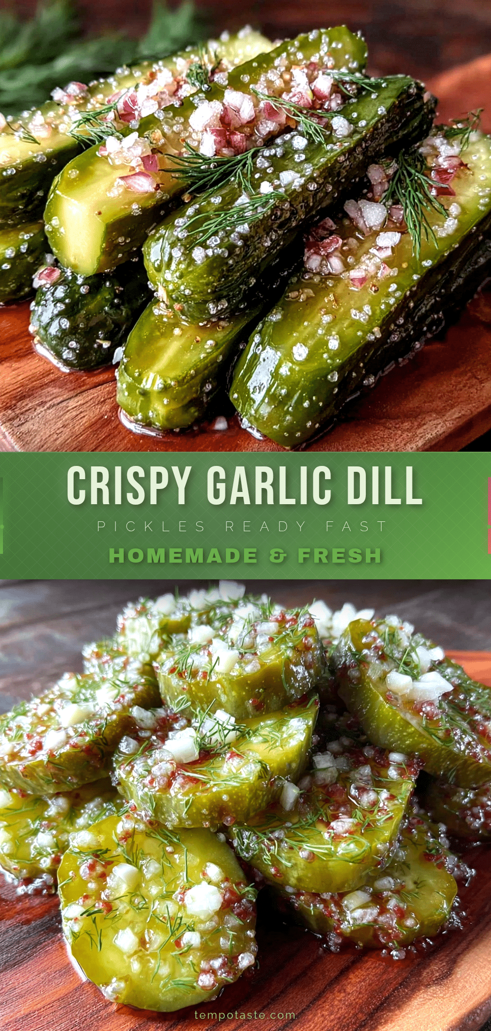 crispy garlic dill refrigerator pickles recipe