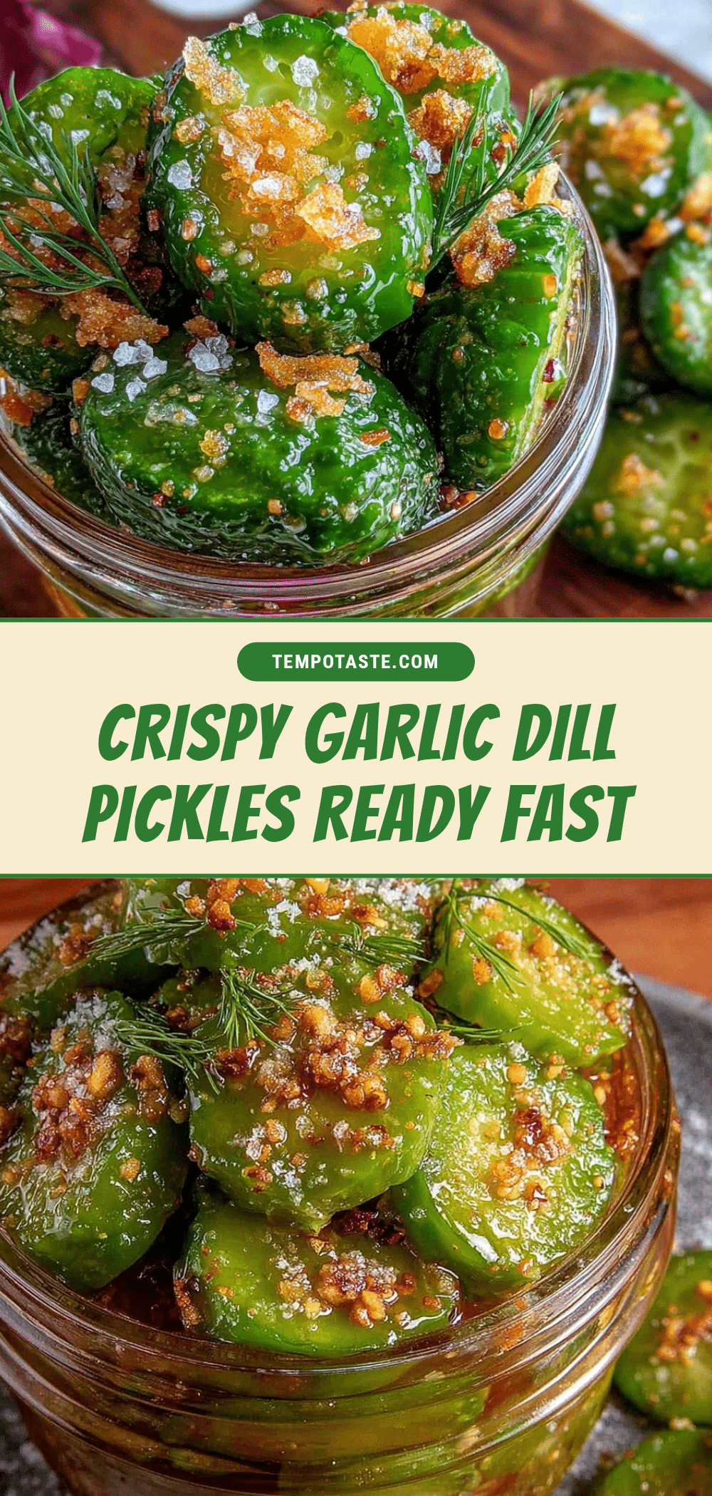 crispy garlic dill refrigerator pickles recipe