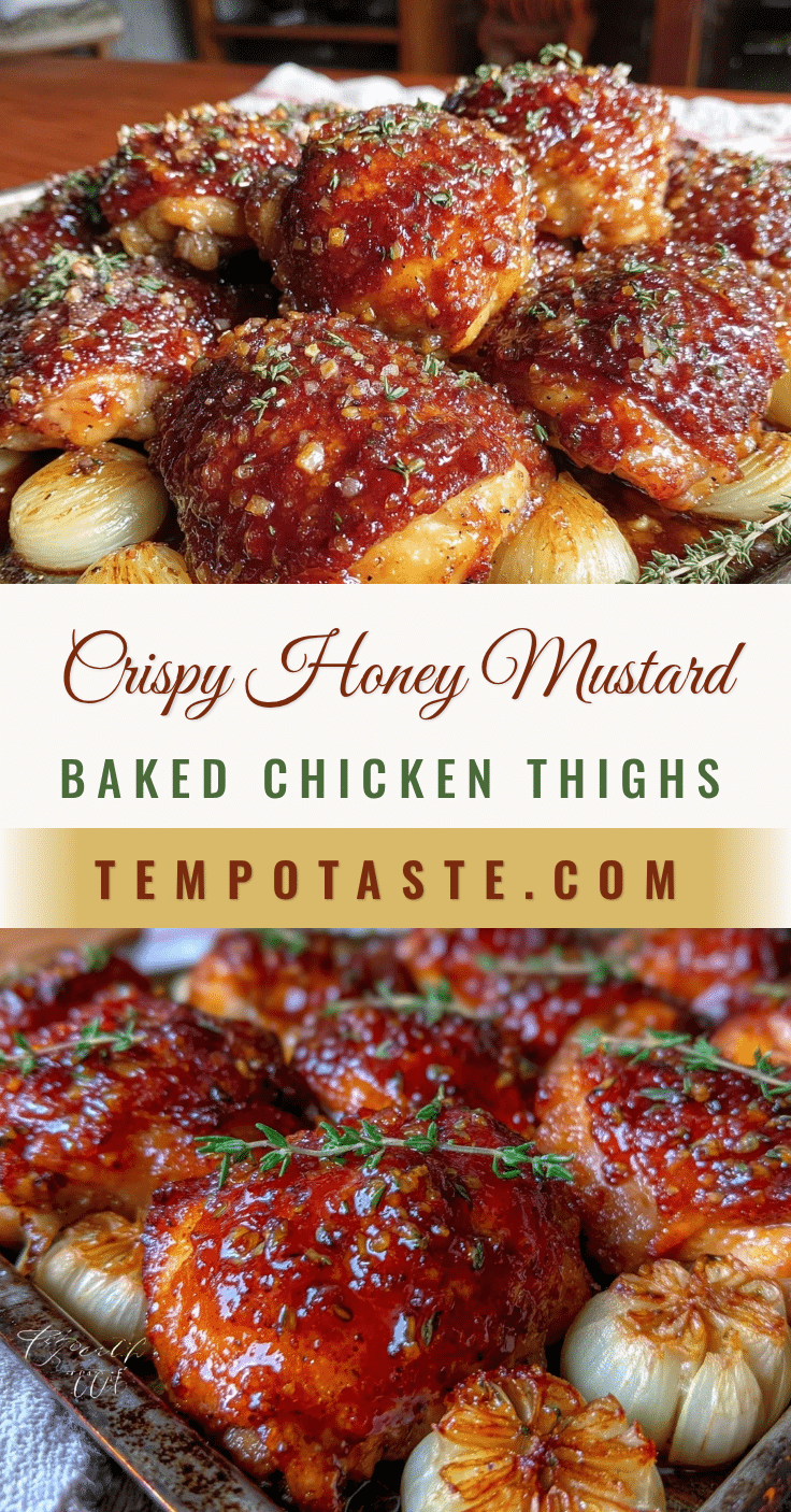 crispy honey mustard chicken thighs recipe
