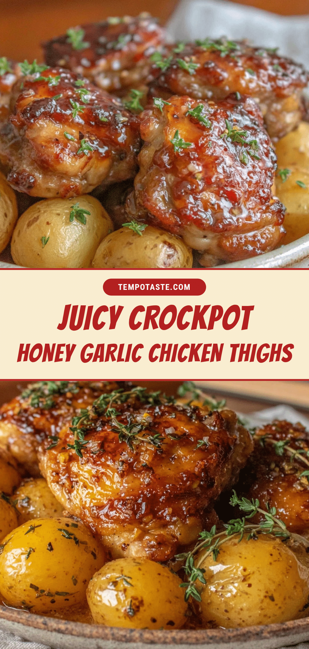 crockpot honey garlic chicken thighs recipe