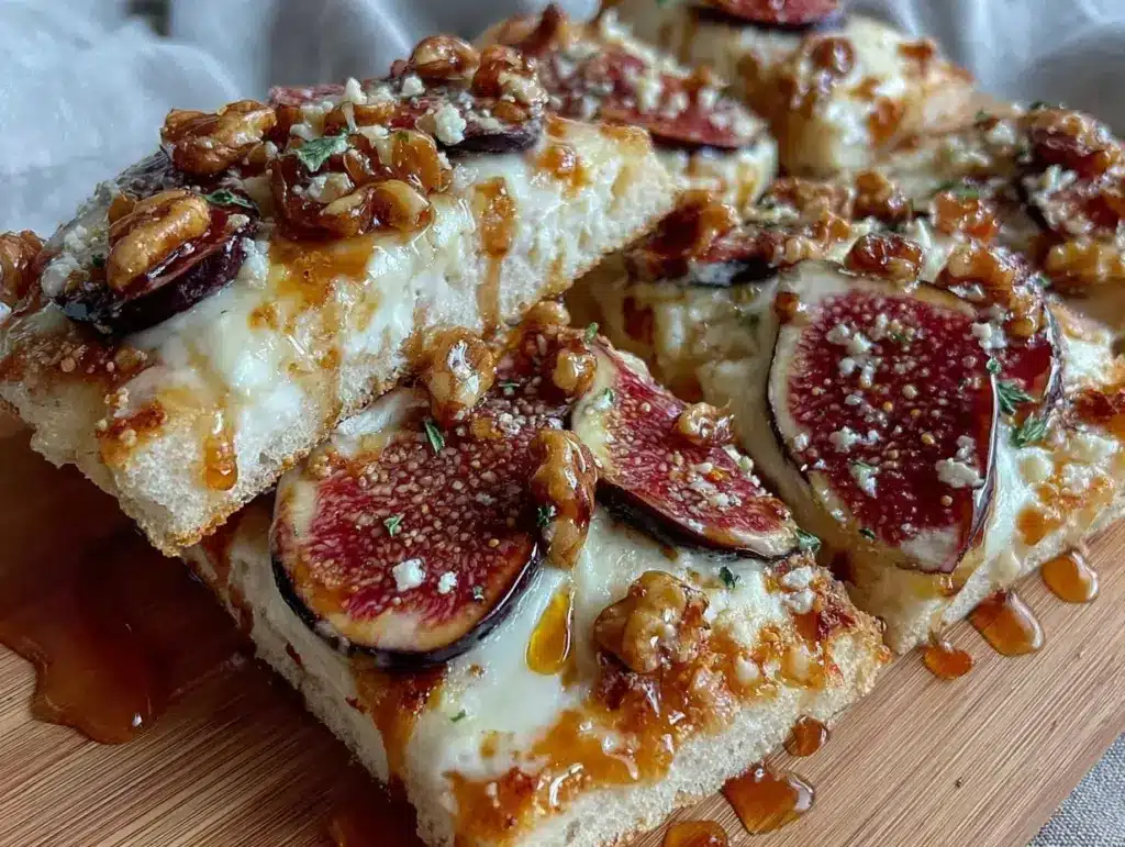 fresh fig and brie flatbread - featured image
