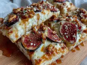 fresh fig and brie flatbread - featured image