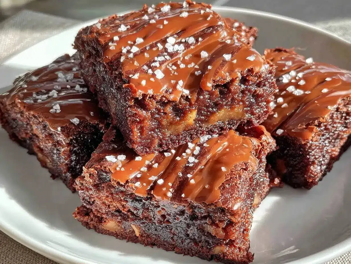 fudgy dark chocolate zucchini brownies preparation steps