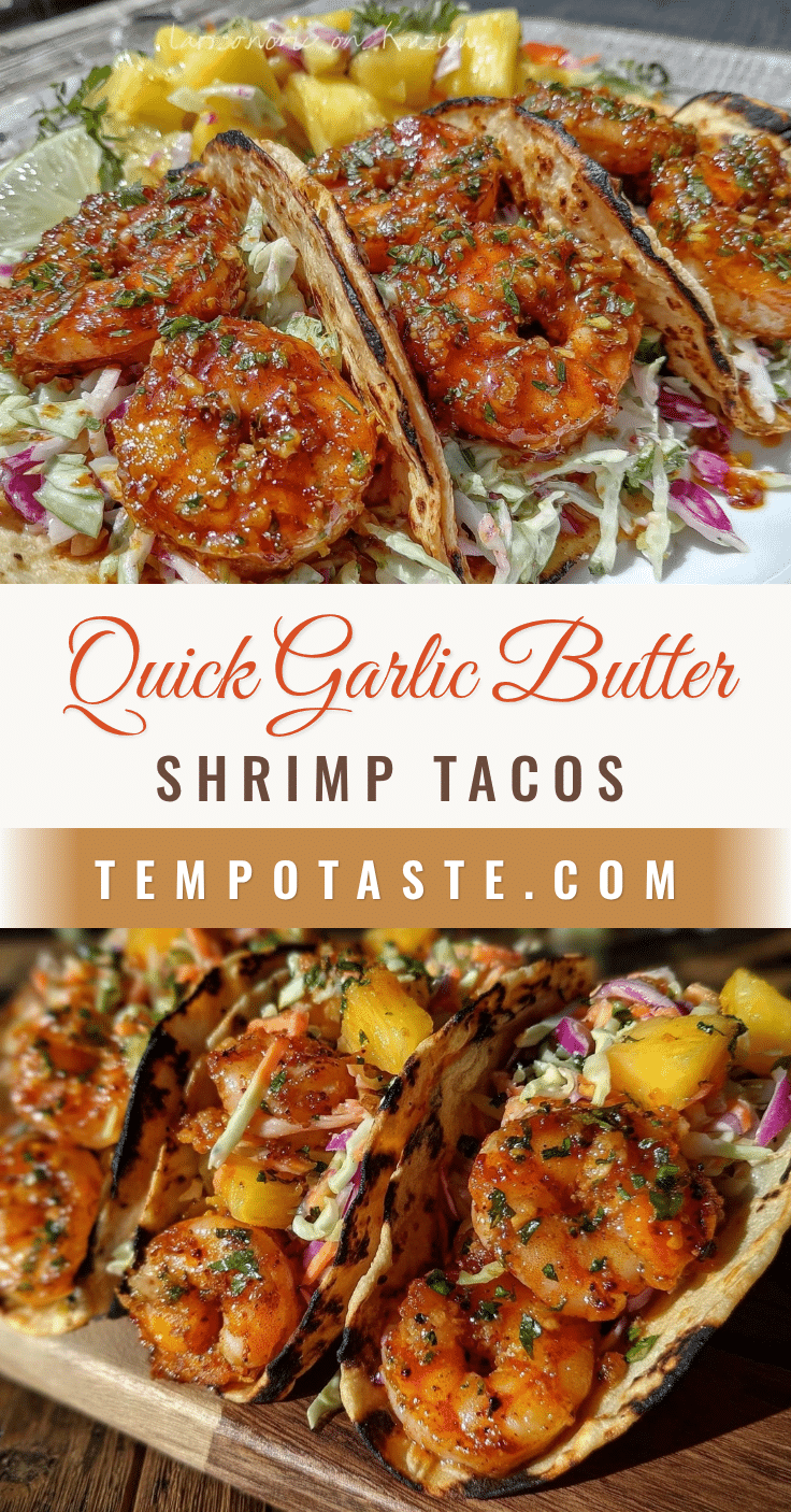 garlic butter shrimp street tacos recipe