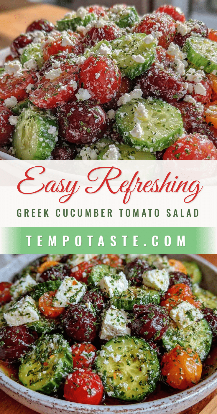 Greek cucumber tomato feta salad recipe