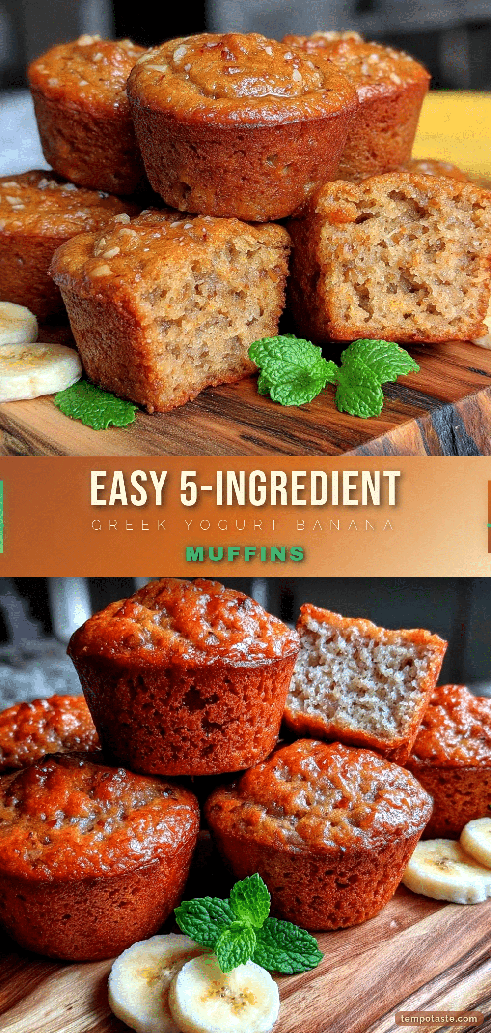 Greek Yogurt Banana Protein Muffins recipe