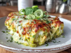 Hatch green chile chicken enchiladas - featured image