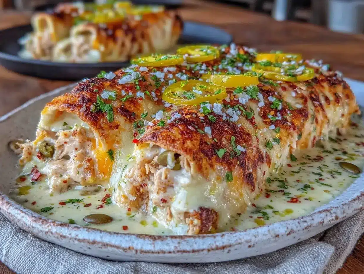 hatch green chile chicken enchiladas preparation steps