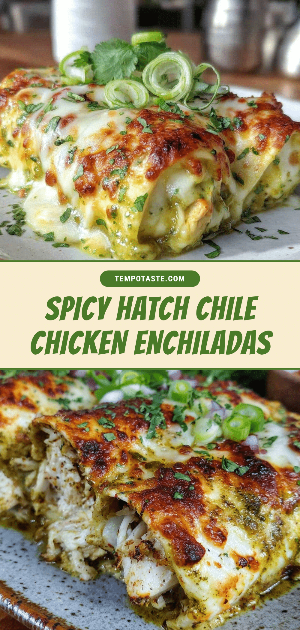 Hatch green chile chicken enchiladas recipe