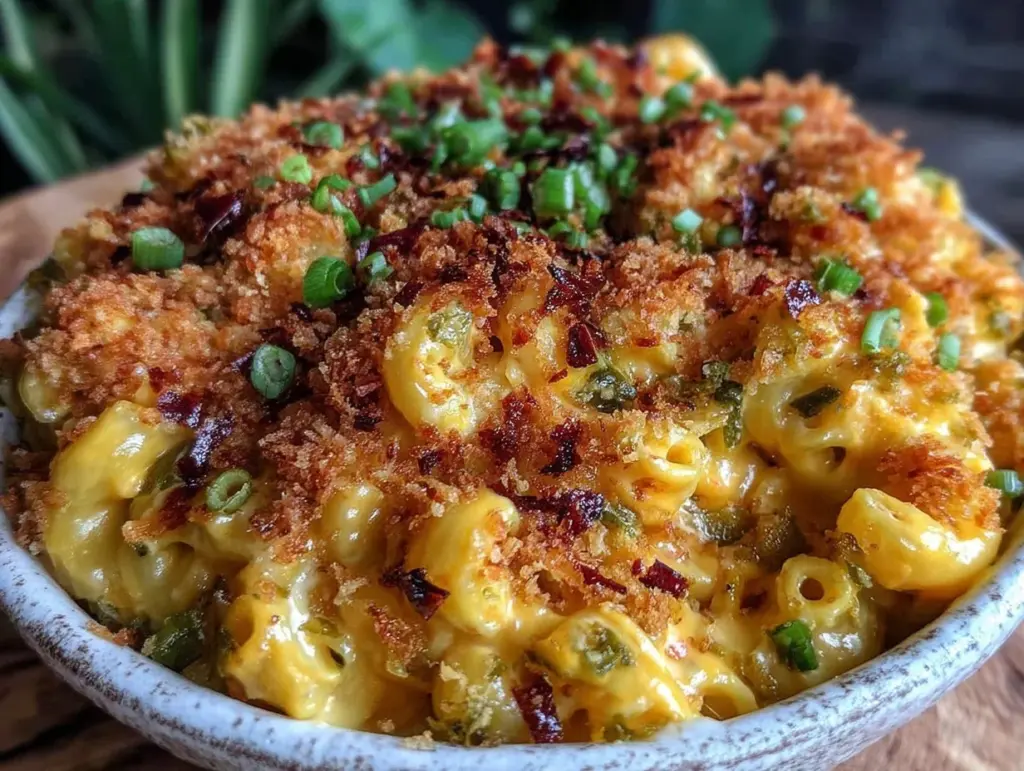 hatch green chile mac and cheese - featured image