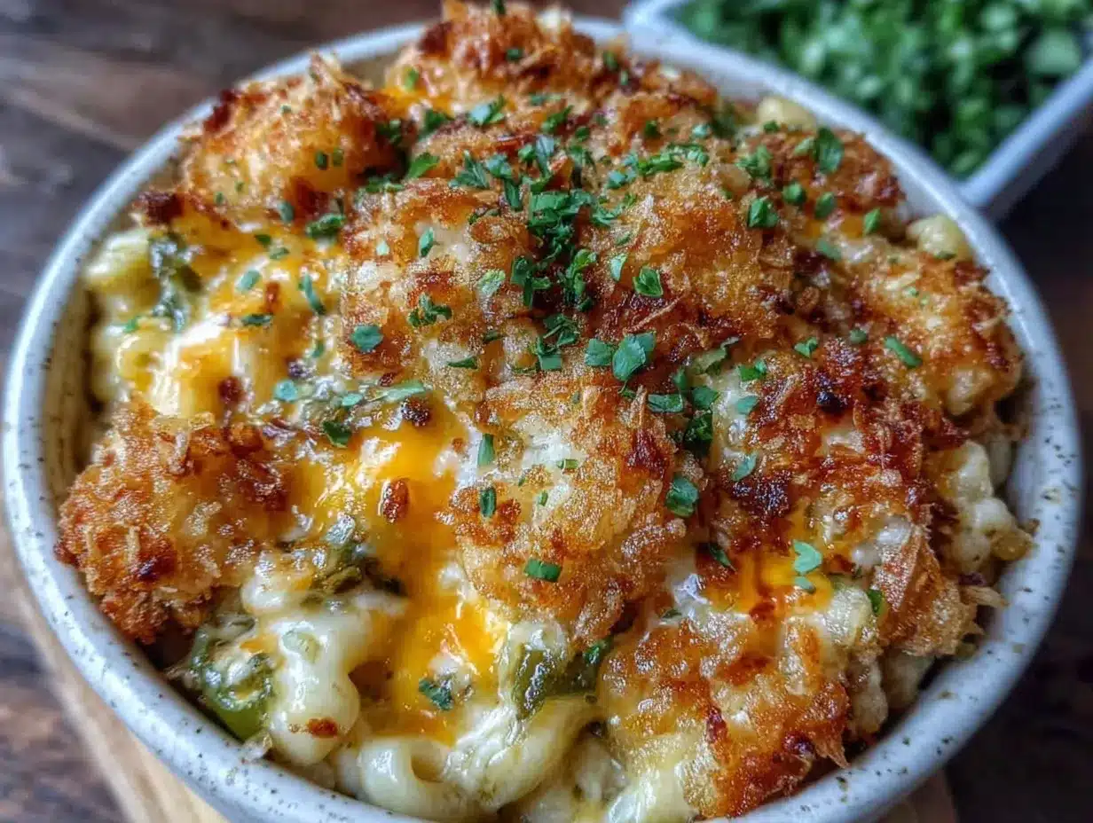 hatch green chile mac and cheese preparation steps