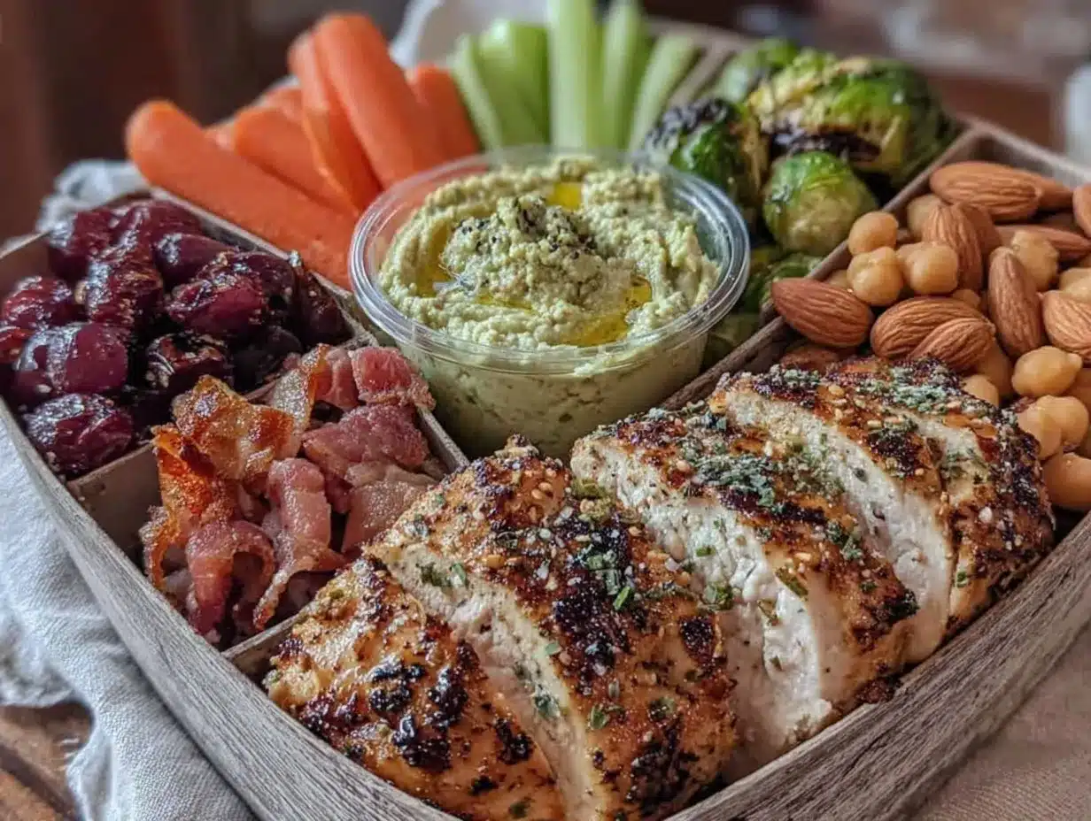 healthy high-protein snack box preparation steps
