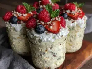 healthy overnight oats meal-prep - featured image