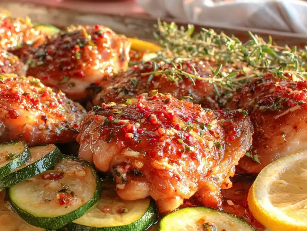 healthy sheet pan chicken - featured image