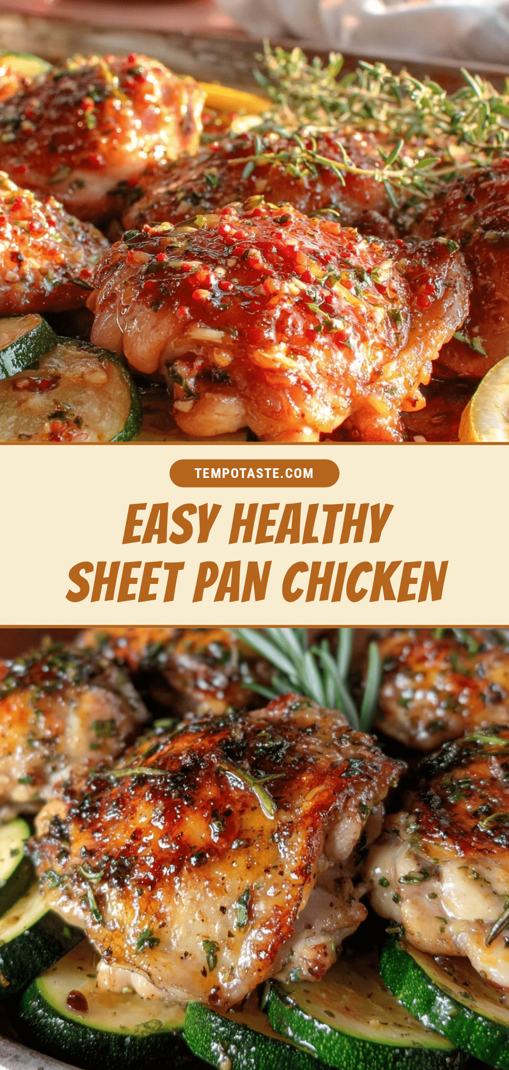 healthy sheet pan chicken recipe