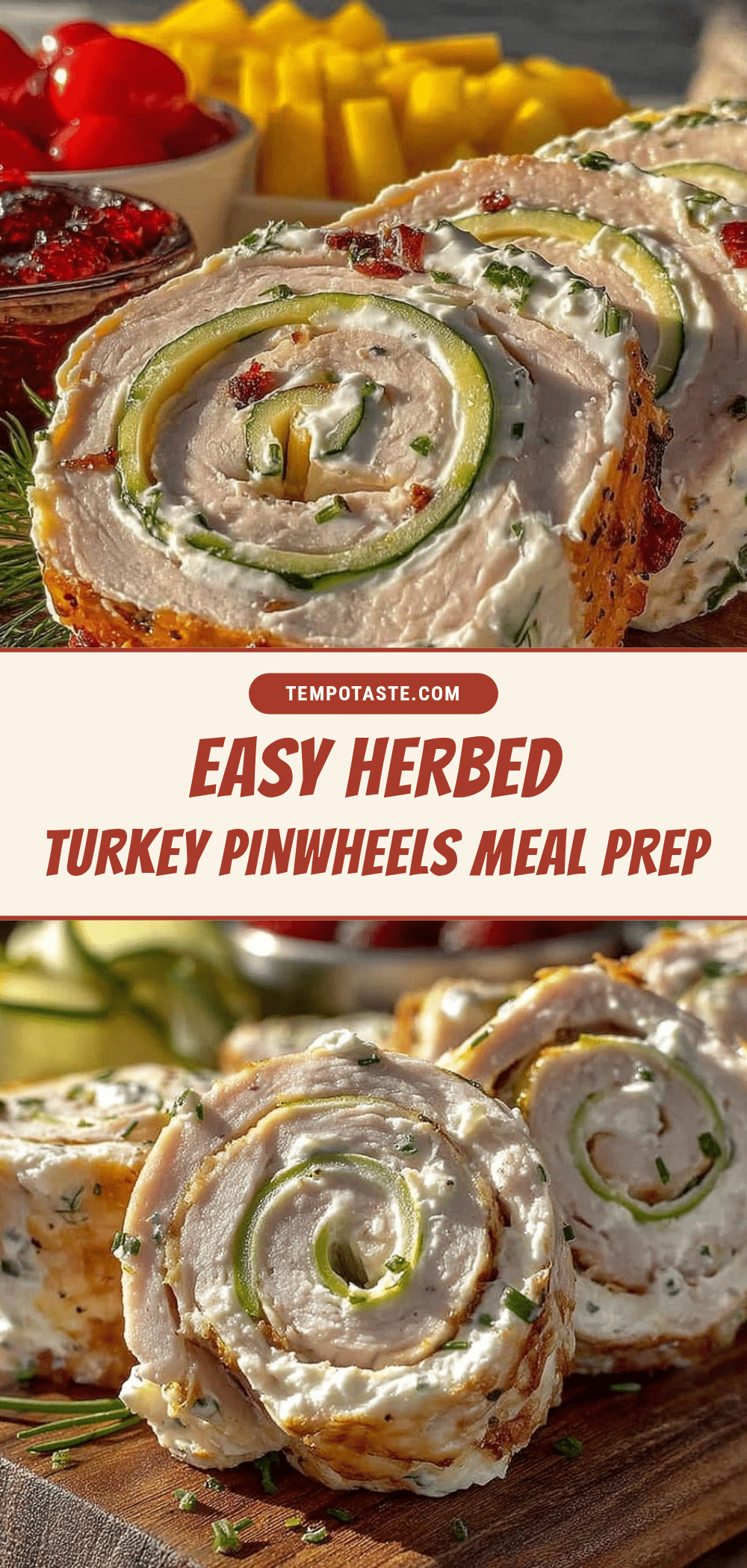 herbed turkey pinwheels recipe