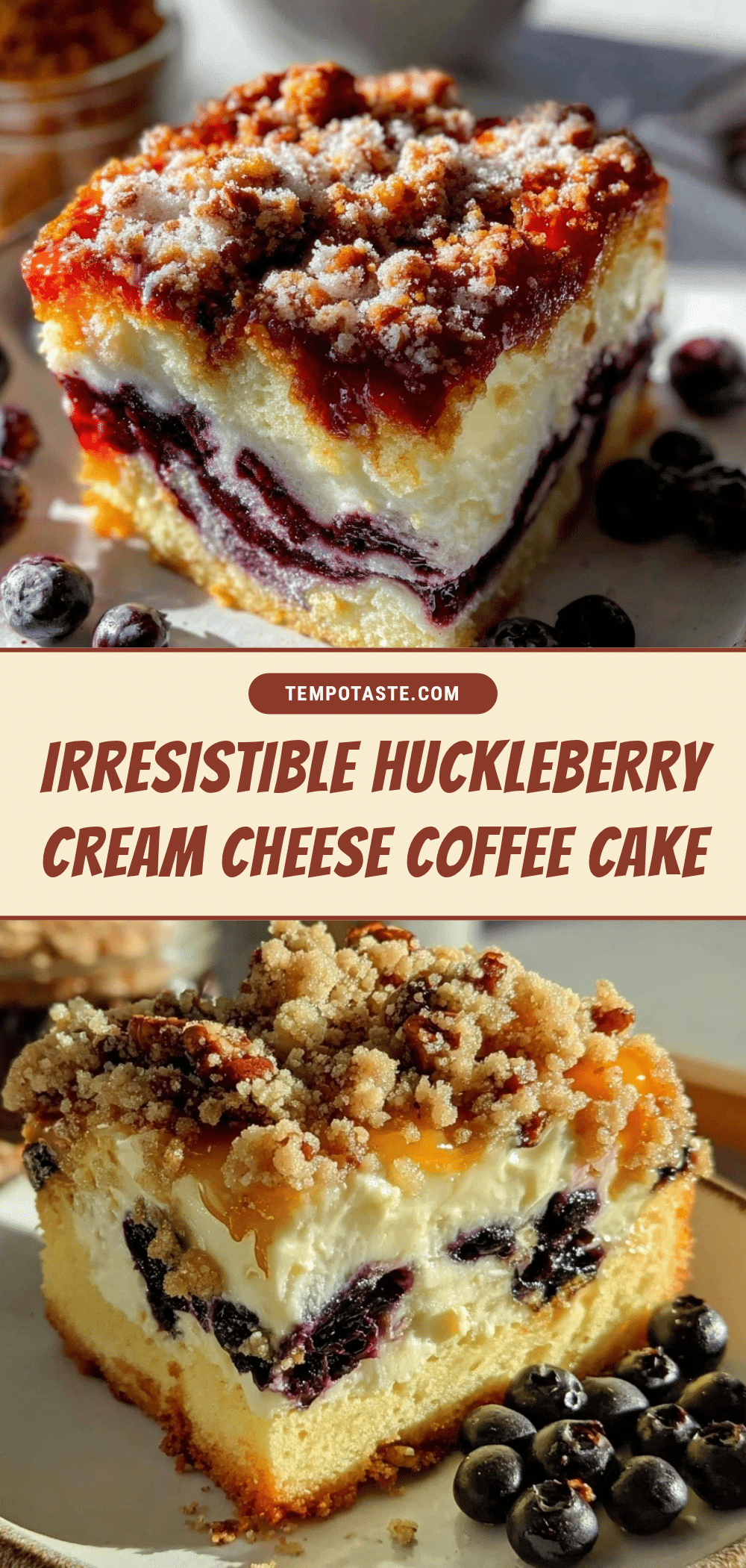 huckleberry cream cheese coffee cake recipe