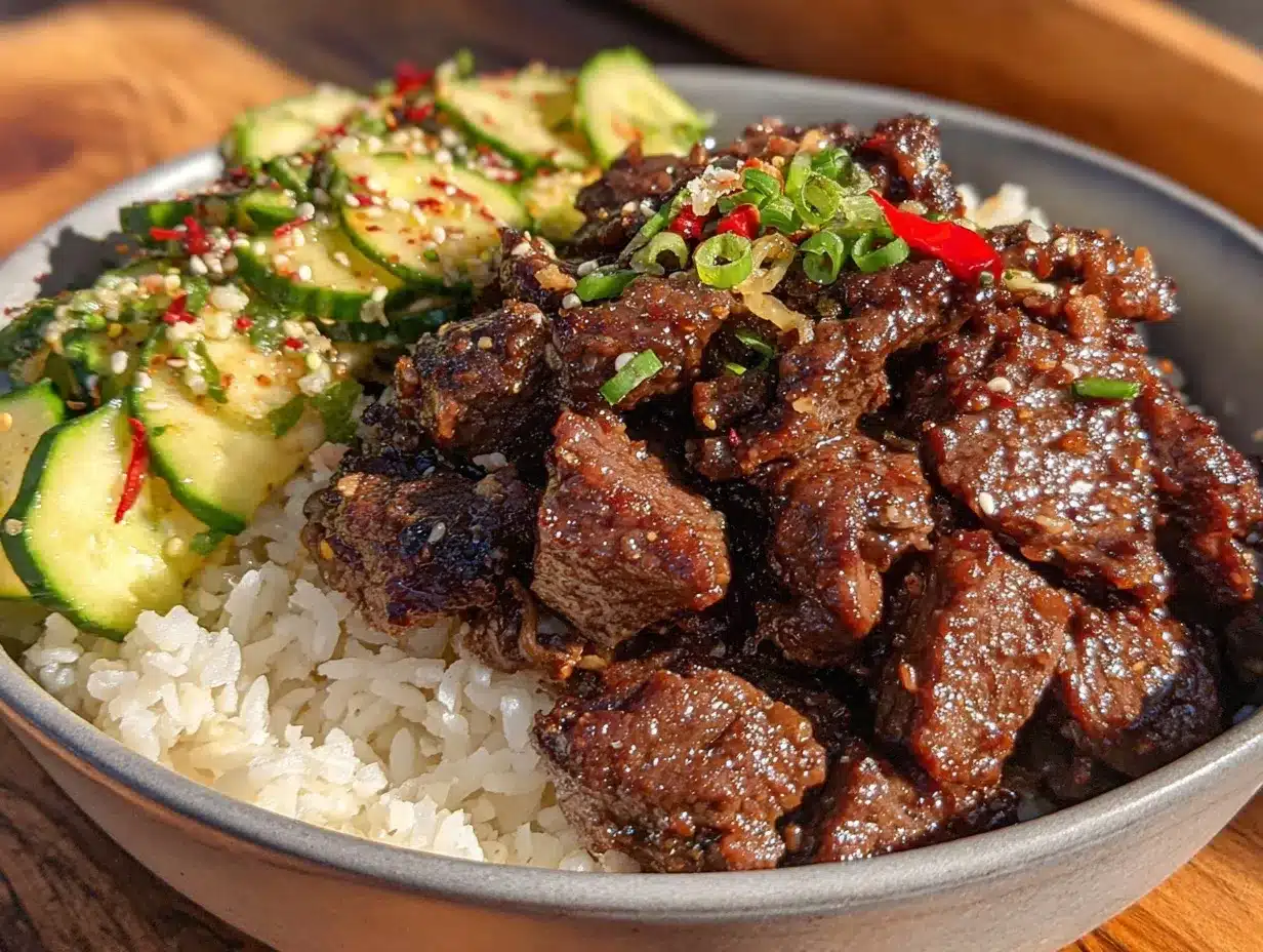 korean bulgogi rice bowl preparation steps