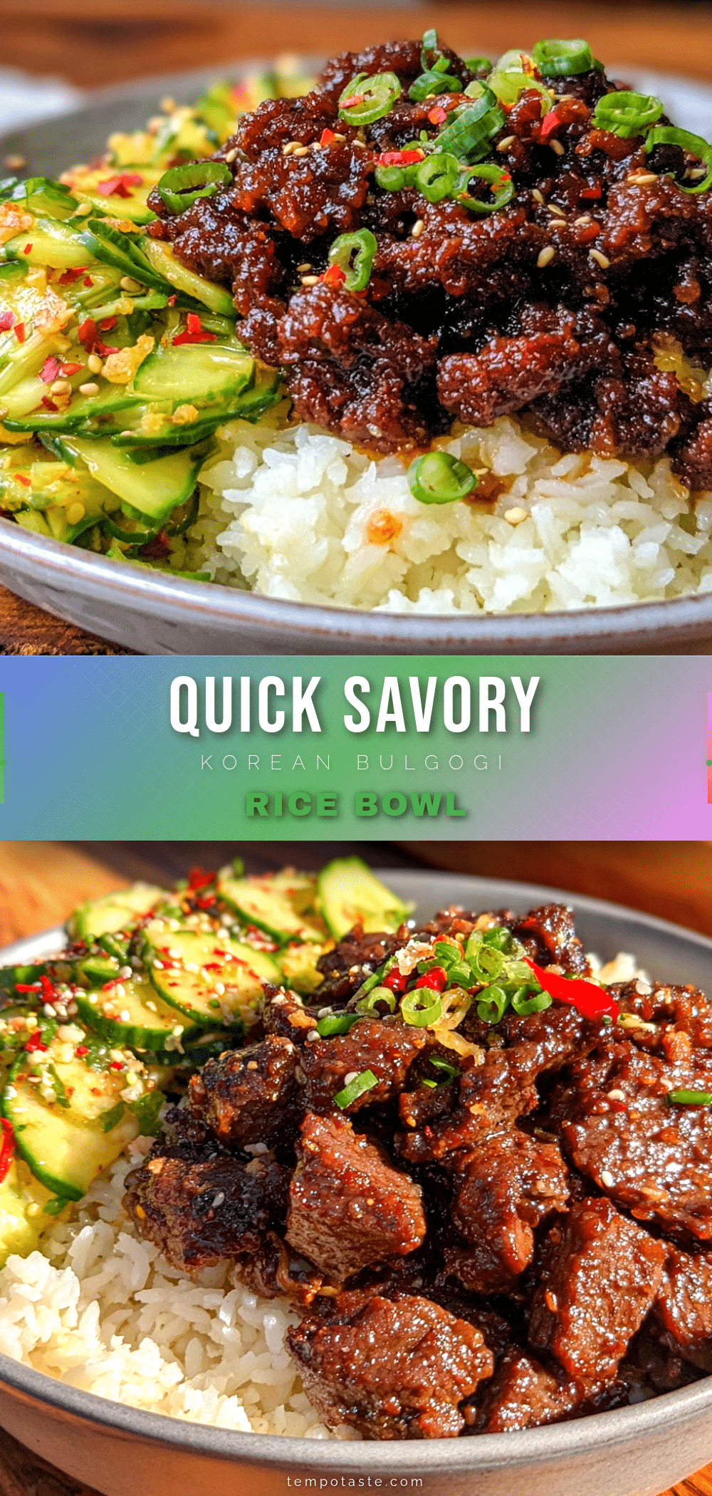 korean bulgogi rice bowl recipe
