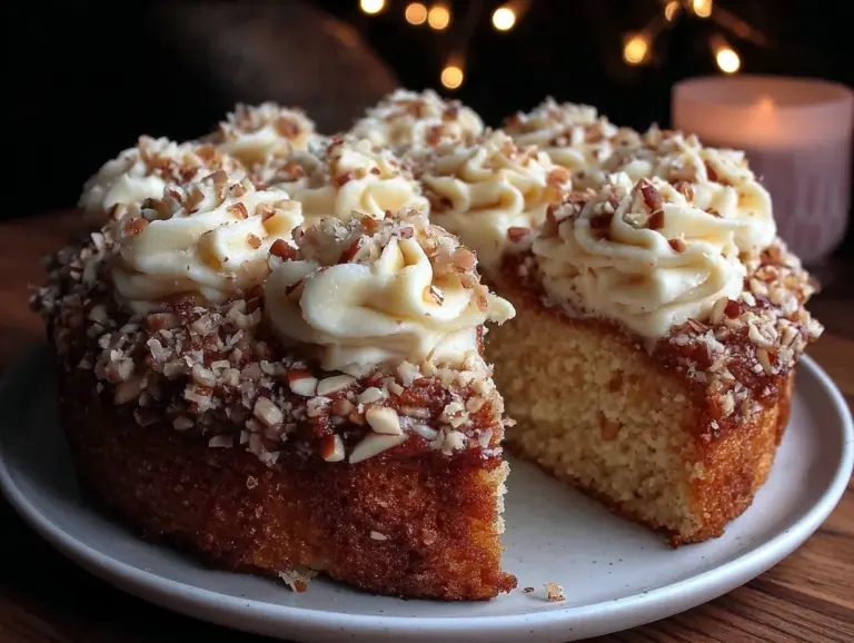 moist almond flour birthday cake - featured image
