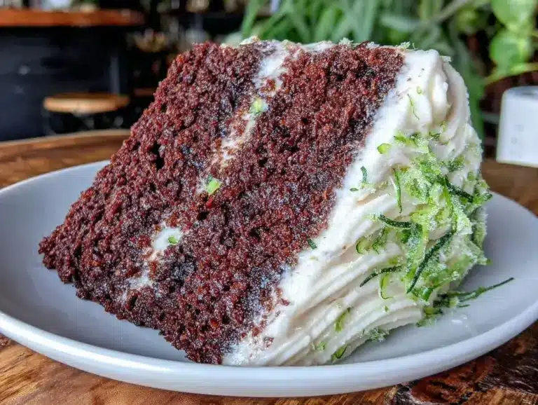 moist double chocolate zucchini cake - featured image
