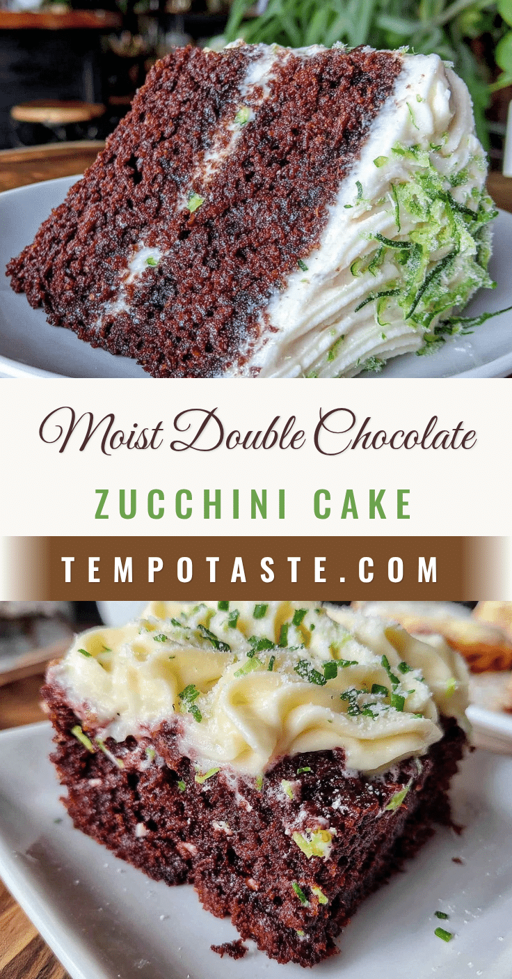 moist double chocolate zucchini cake recipe