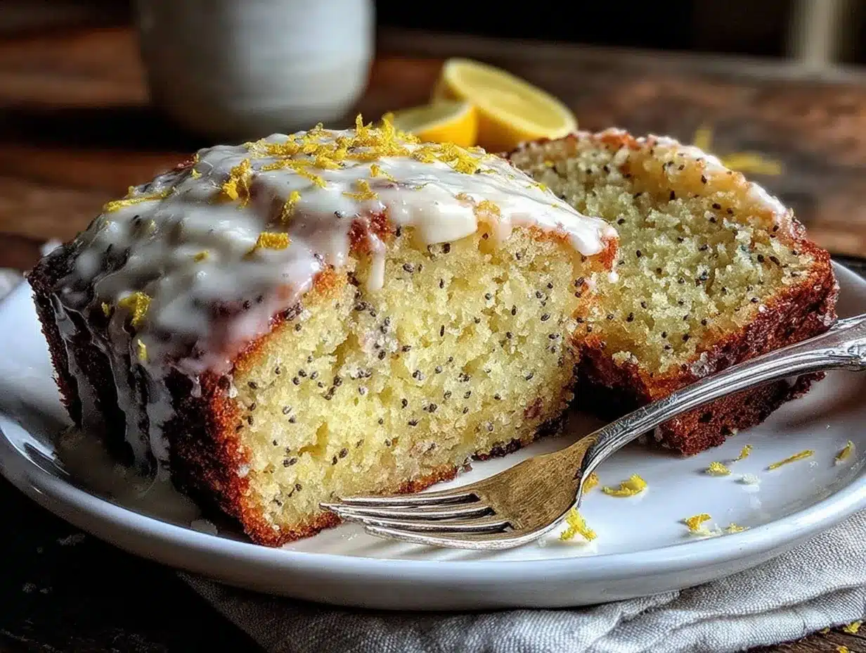 moist lemon poppy seed loaf cake preparation steps