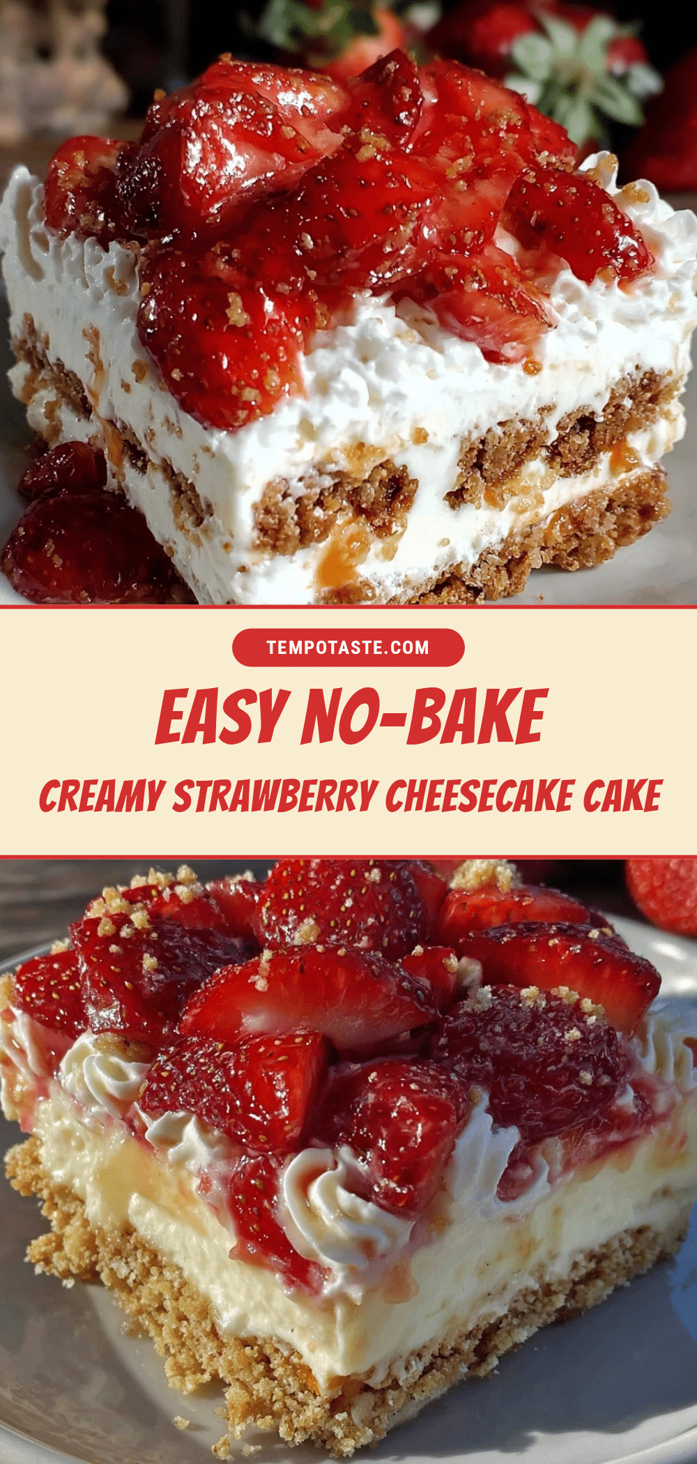 no bake strawberry cheesecake icebox cake recipe