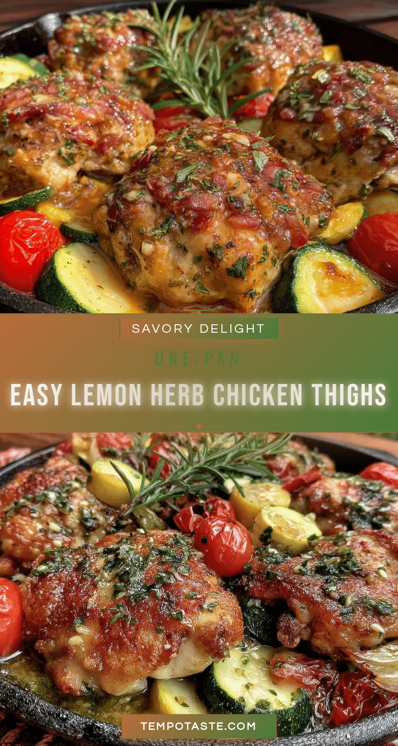 one-pan lemon herb boneless chicken thighs recipe