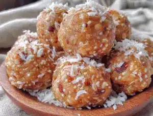 peanut butter energy balls - featured image