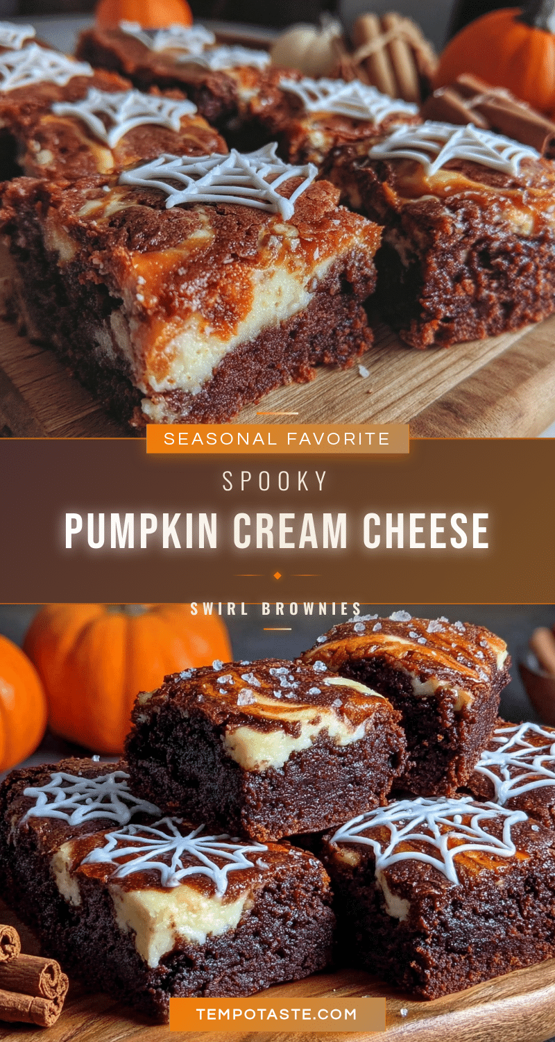 pumpkin cream cheese swirl brownies recipe