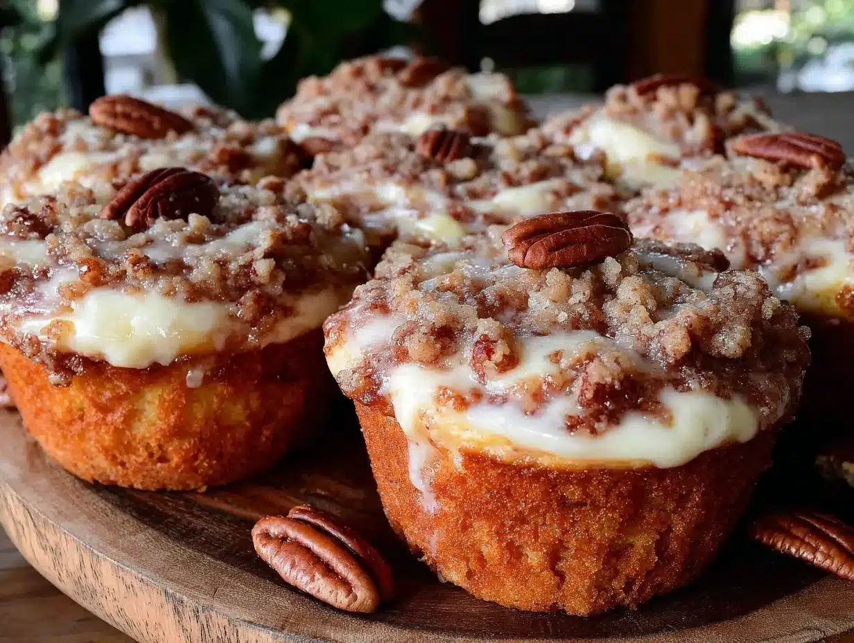 pumpkin cream cheese swirl muffins preparation steps