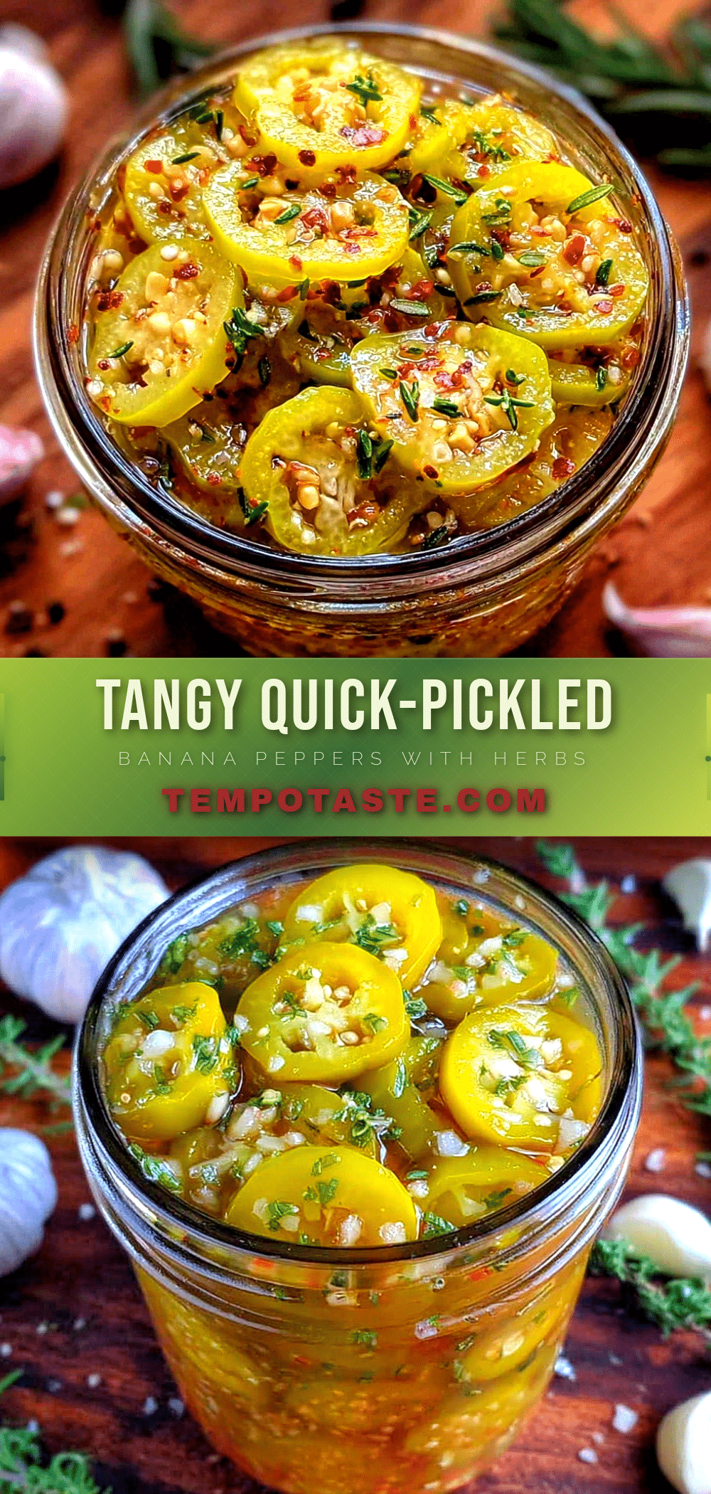 quick tangy pickled banana peppers recipe