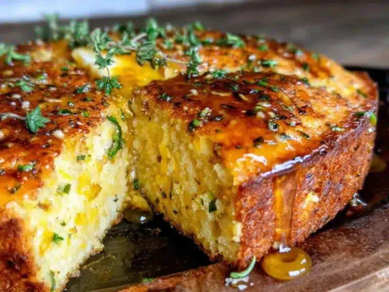 savory hatch chile cornbread skillet - featured image
