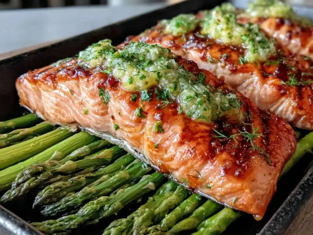 sheet pan salmon recipe - featured image