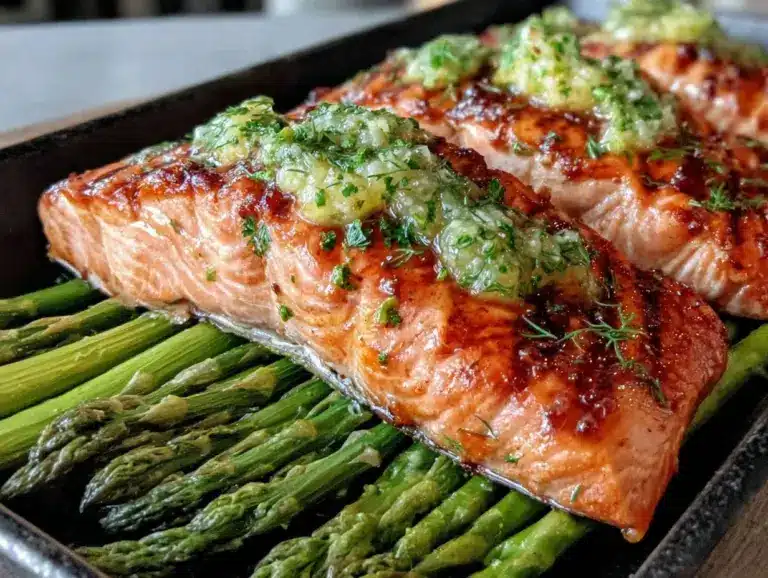 sheet pan salmon recipe - featured image