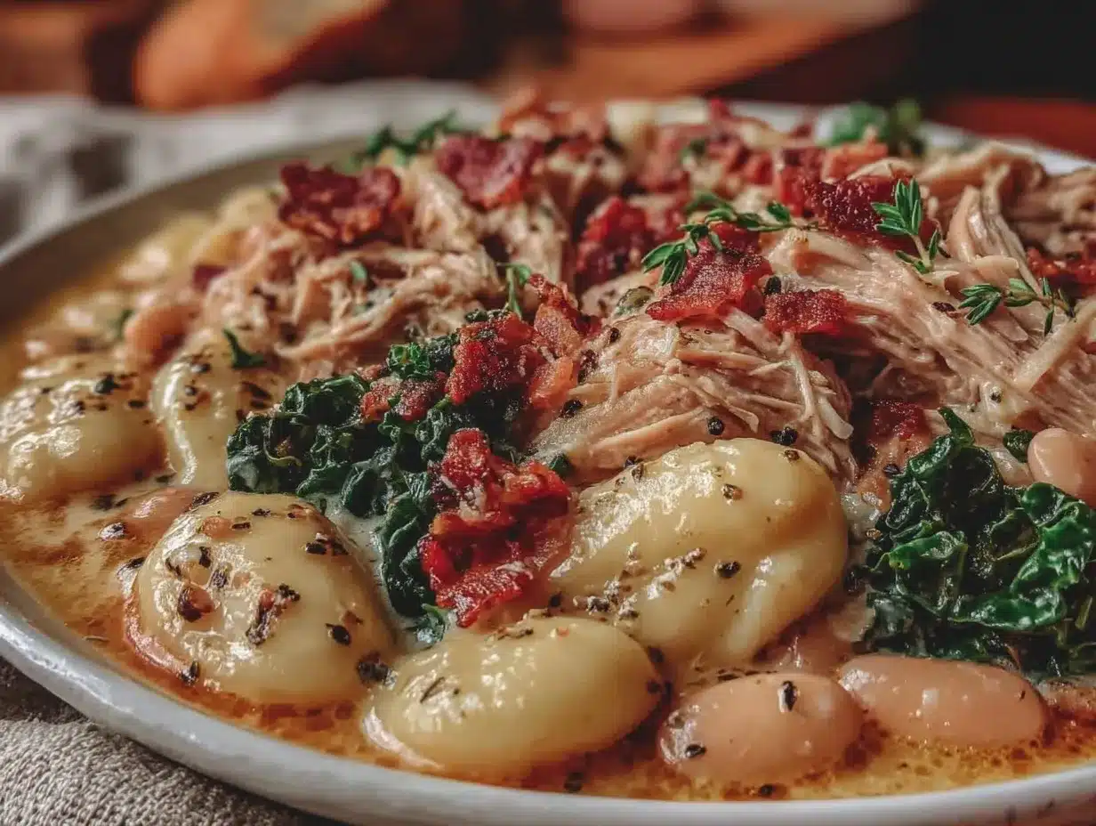 slow cooker white bean chicken and kale soup preparation steps