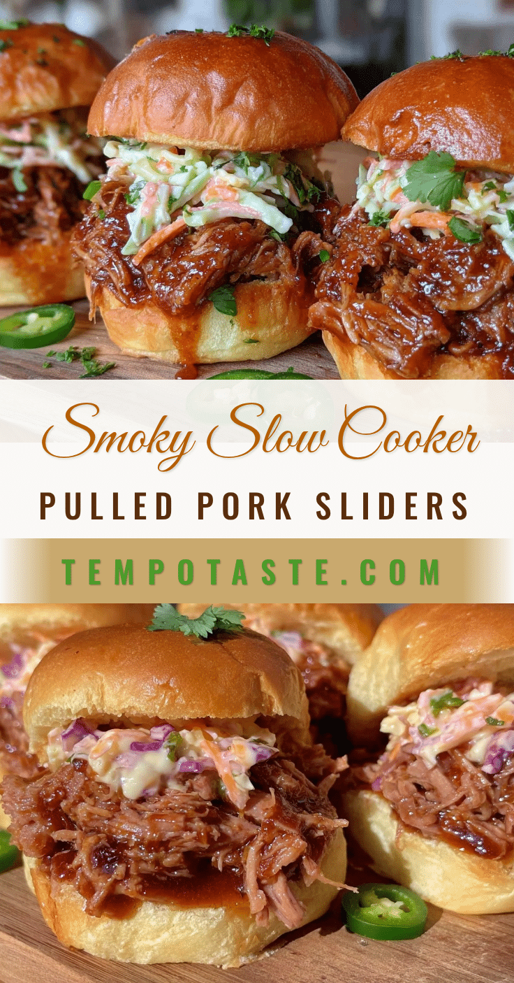 smoky slow cooker pulled pork sliders recipe